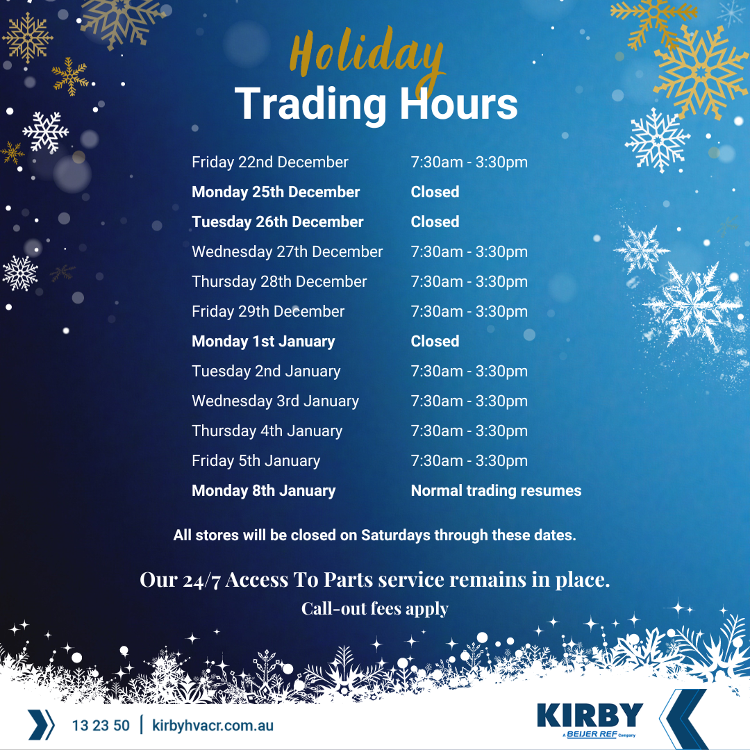 Kirby Holiday Trading Hours Kirby